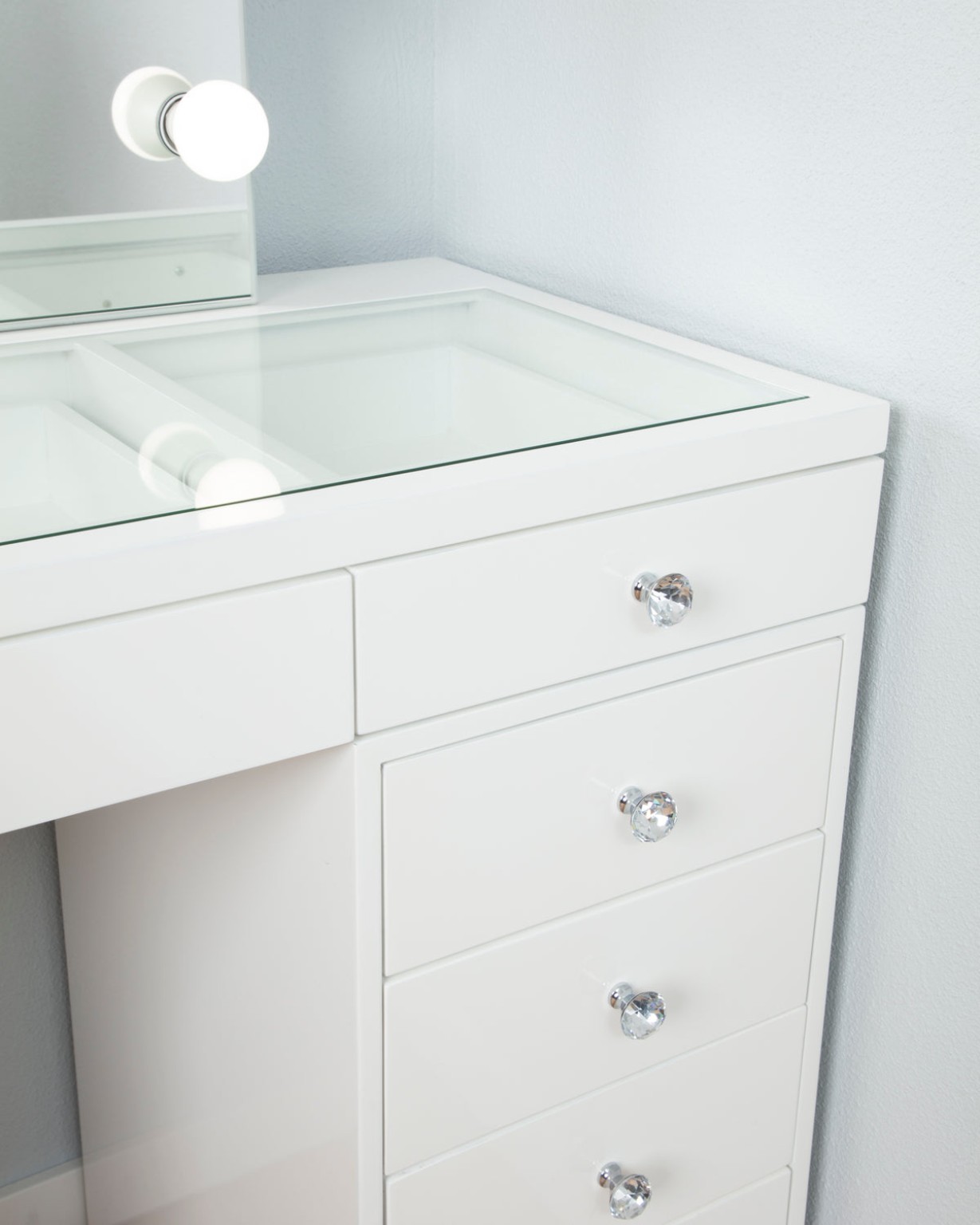 Tocador Referencia TH-10: blanco · detalle de la superficie